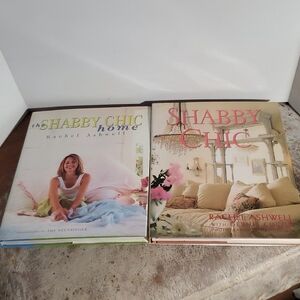 Shabby Chic Coffee Table Book Set in Cream and Pink